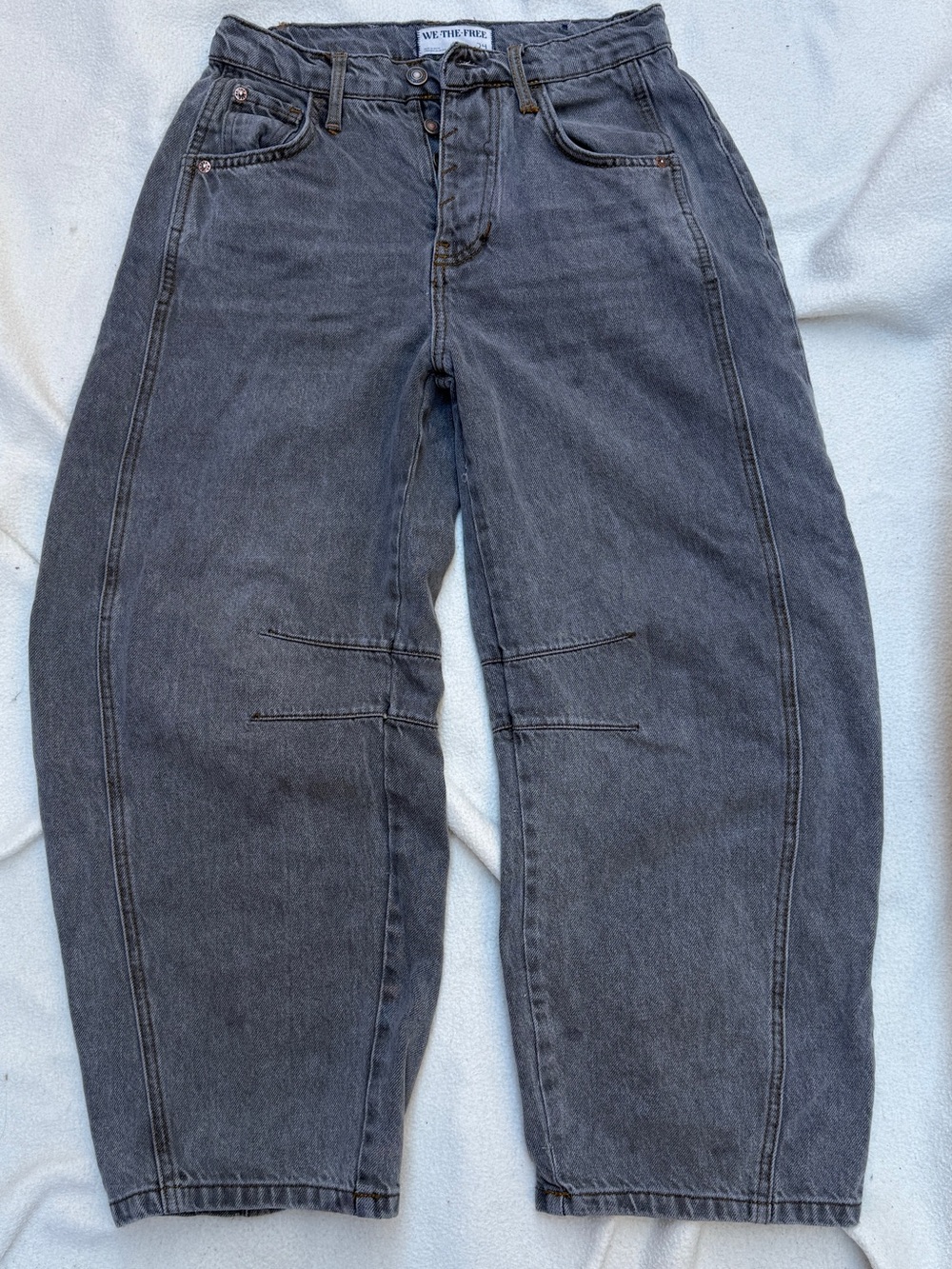 Free People We The Free Good Luck Barrel size 24 dark grey